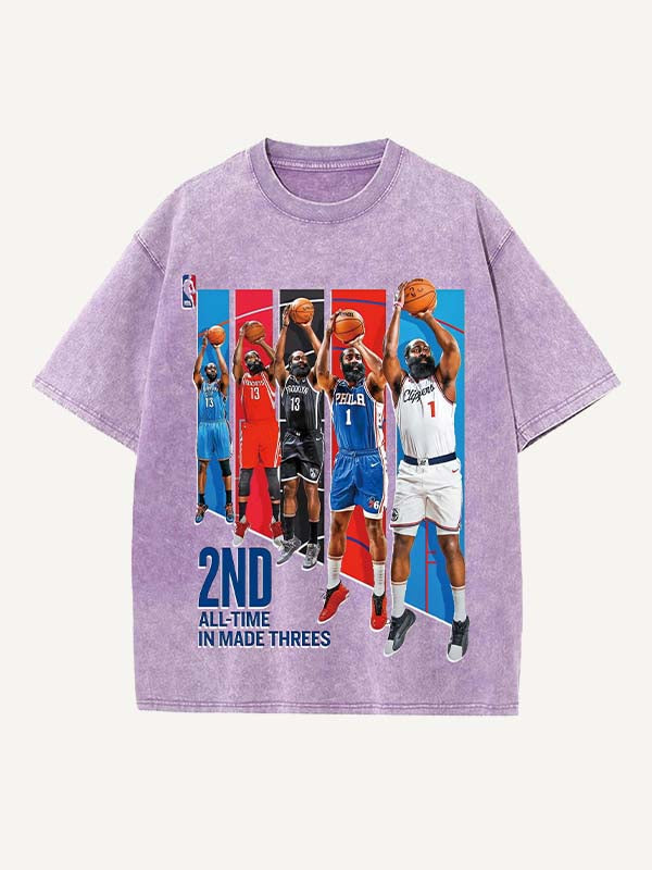 James Harden Print Round Neck T-shirt