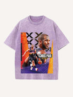 Chris Paul Print Round Neck T-shirt