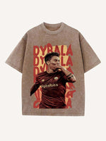 Paulo Dybala Print Round Neck T-shirt