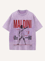 Paolo Maldini Print Round Neck T-shirt