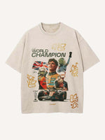 Lando Norris Print Round Neck T-shirt