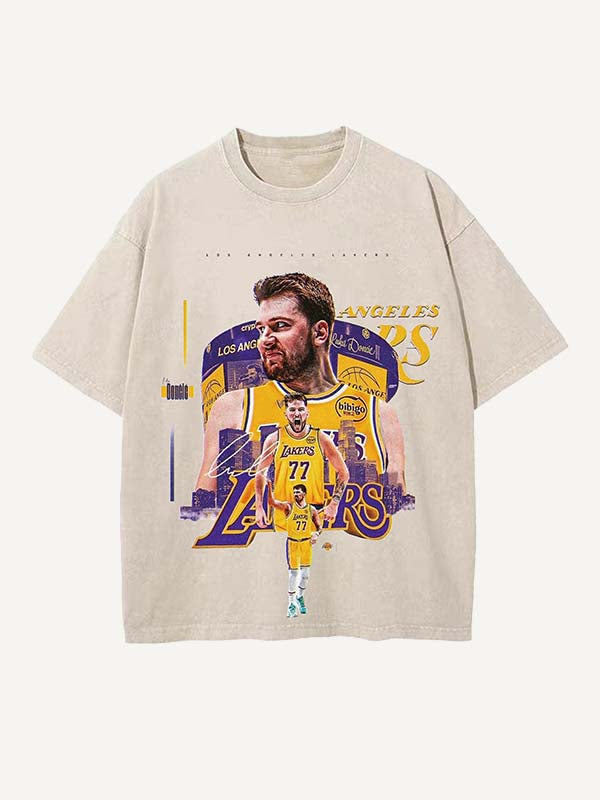 Luka Dončić Print Round Neck T-shirt