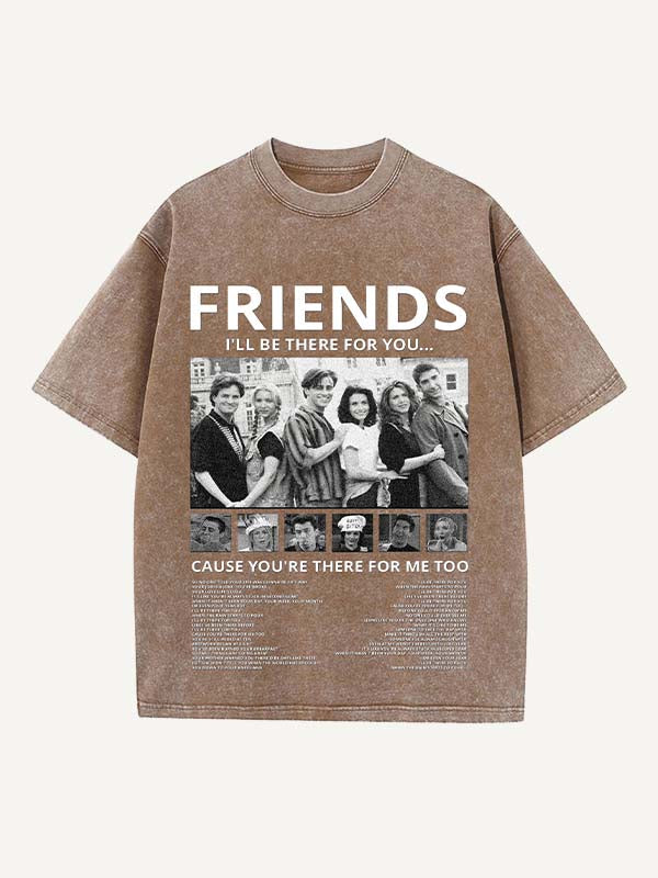 Friends Print Round Neck T-shirt