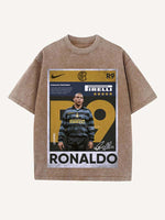 Ronaldo Print Round Neck T-shirt