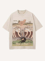 Attack on Titan Print Round Neck T-shirt