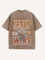 Basketball Aesthetic Print Round Neck T-shirt