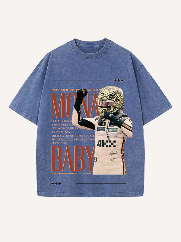 Lando Norris Print Round Neck T-shirt