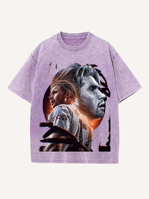 Kevin De Bruyne Print Round Neck T-shirt