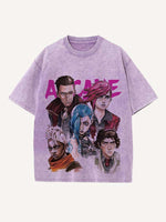 Arcane Print Round Neck T-shirt