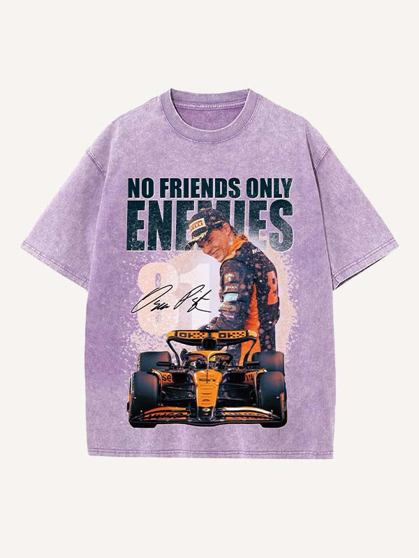 Oscar Piastri Print Round Neck T-shirt