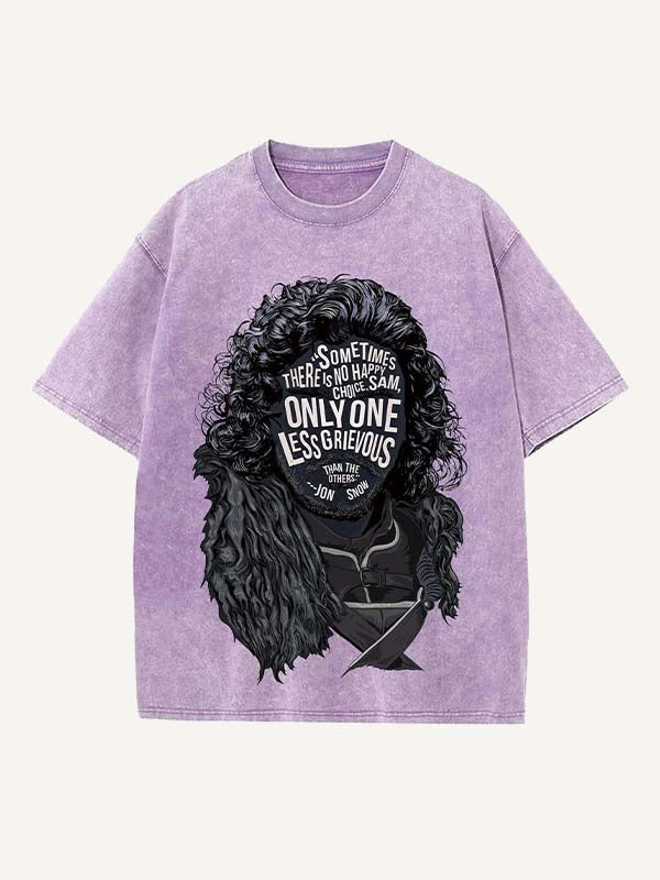 Game of Thrones Print Round Neck T-shirt