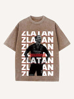 Zlatan Ibrahimović Print Round Neck T-shirt