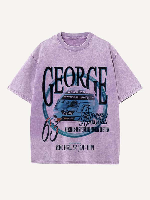 George Russell Print Round Neck T-shirt