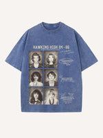 Stranger Things Print Round Neck T-shirt