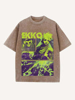 Arcane Print Round Neck T-shirt