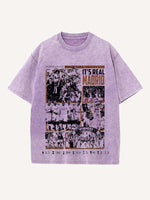 Real Madrid Print Round Neck T-shirt