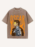 Oscar Piastri Print Round Neck T-shirt