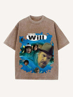 Stranger Things Print Round Neck T-shirt