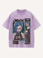 Arcane Print Round Neck T-shirt
