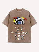 Friends Print Round Neck T-shirt