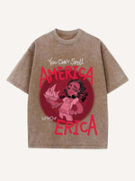 Stranger Things Print Round Neck T-shirt