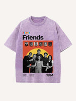 Friends Print Round Neck T-shirt