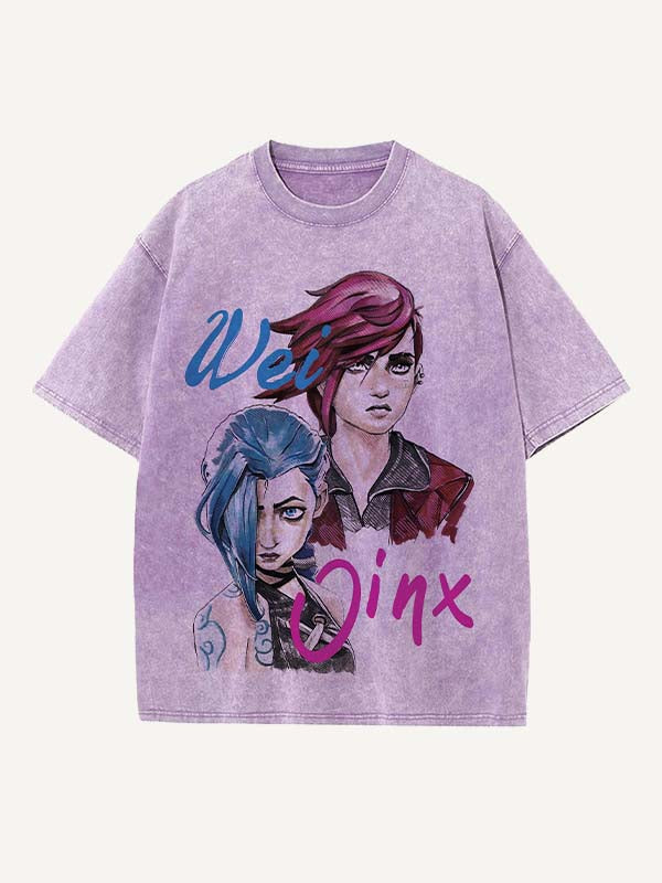 Arcane Print Round Neck T-shirt