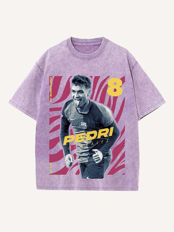 Pedri Print Round Neck T-shirt