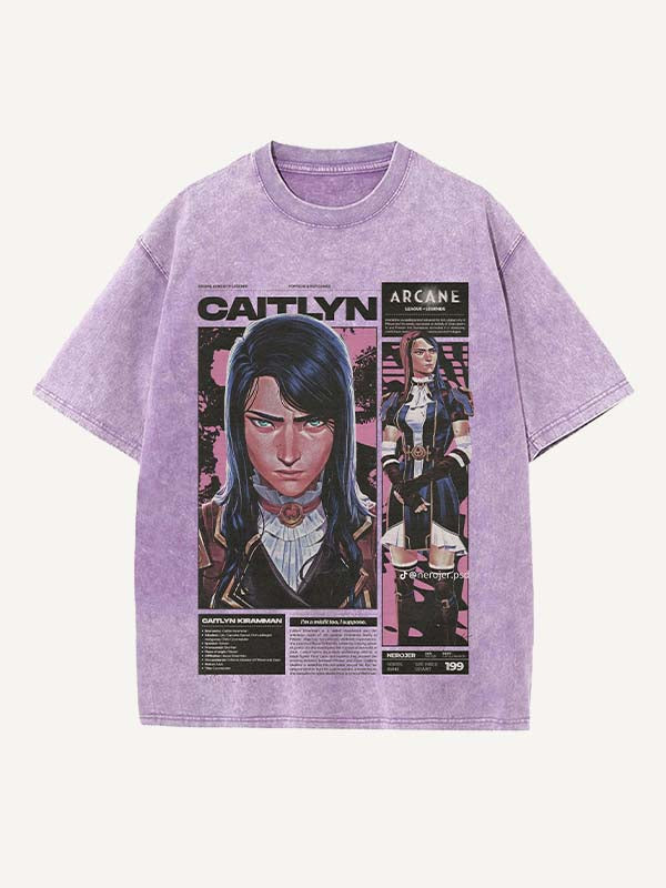 Arcane Print Round Neck T-shirt
