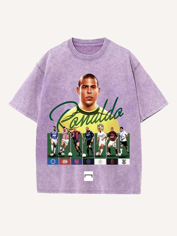 Ronaldo Print Round Neck T-shirt