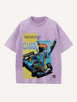 Fernando Alonso Print Round Neck T-shirt