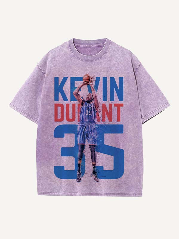 Kevin Durant Print Round Neck T-shirt