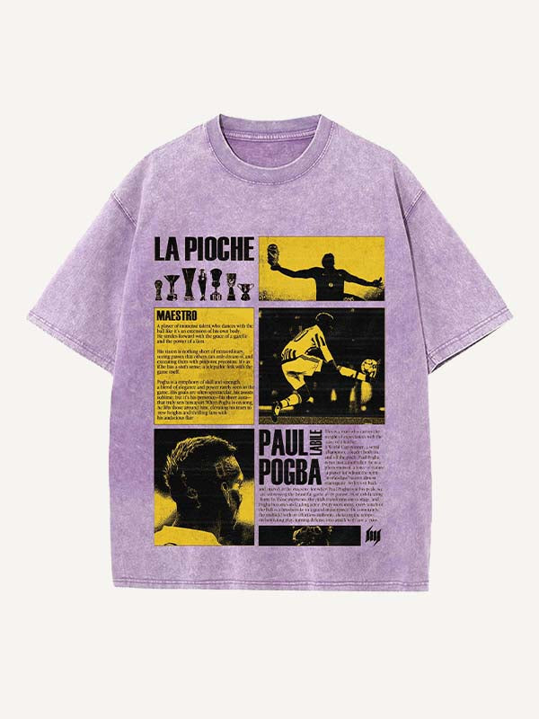 Paul Pogba Print Round Neck T-shirt