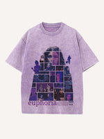 Euphoria Print Round Neck T-shirt