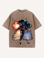 Ousmane Dembélé Print Round Neck T-shirt