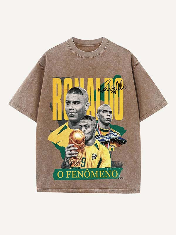 Ronaldo Print Round Neck T-shirt