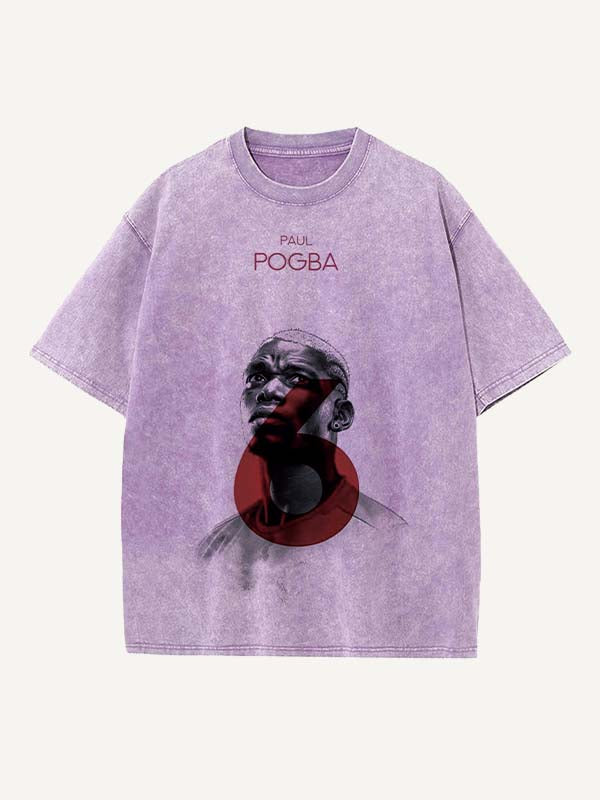 Paul Pogba Print Round Neck T-shirt