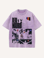 Real Madrid Print Round Neck T-shirt