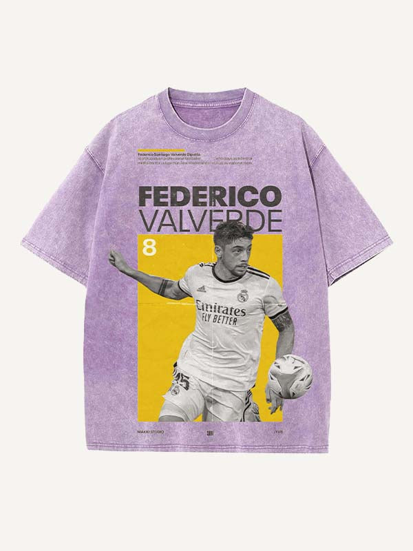 Federico Valverde Print Round Neck T-shirt