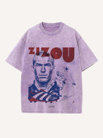 Zizou Print Round Neck T-shirt