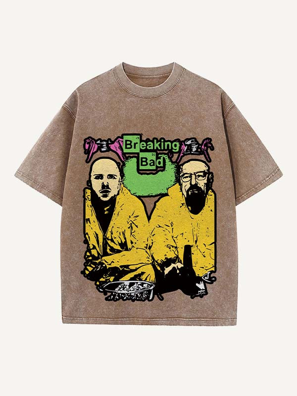 Breaking Bad Print Round Neck T-shirt
