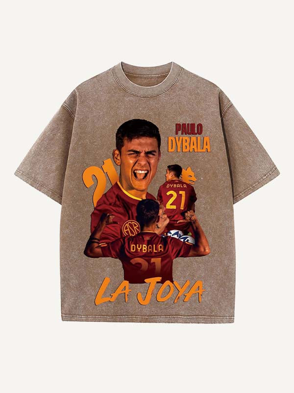 Paulo Dybala Print Round Neck T-shirt