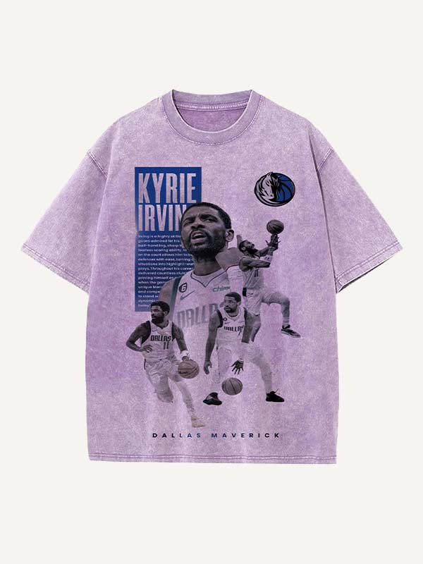 Kyrie Irving Print Round Neck T-shirt
