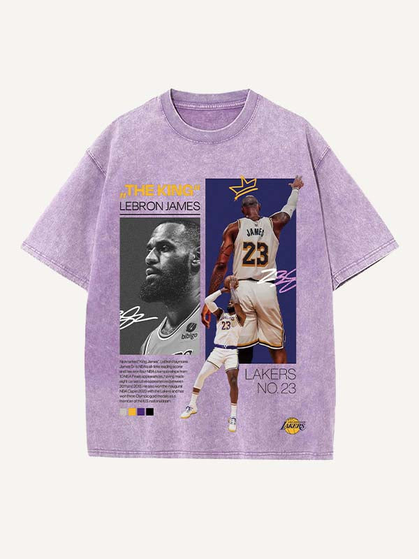 LeBron James Print Round Neck T-shirt