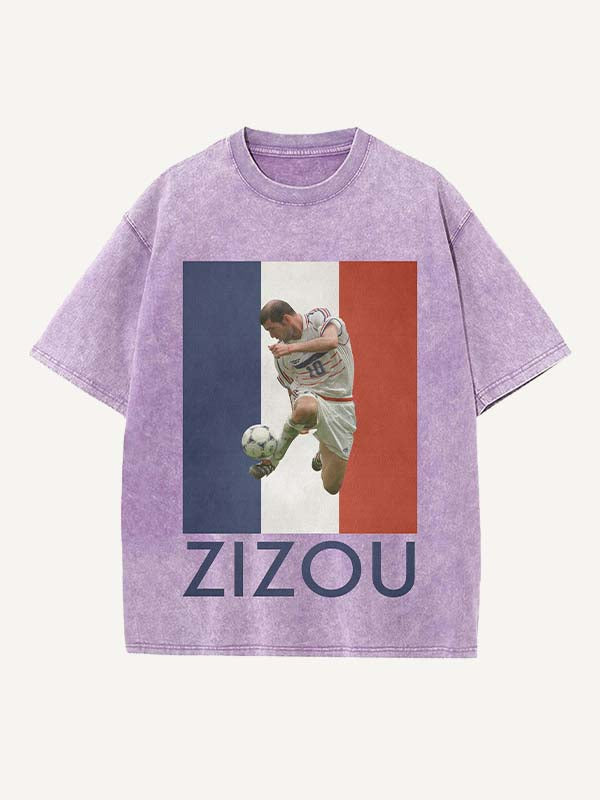 Zizou Print Round Neck T-shirt
