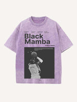 Kobe Bryant Print Round Neck T-shirt