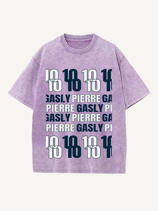 Pierre Gasly Print Round Neck T-shirt