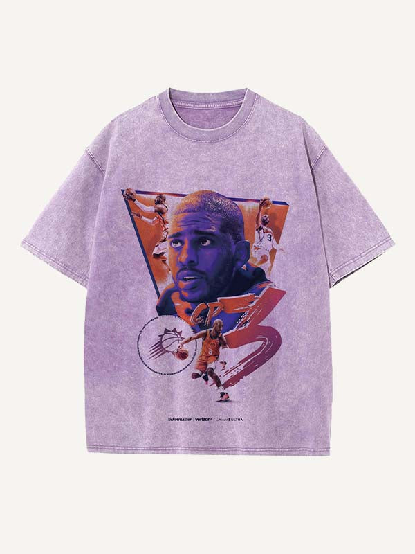 Chris Paul Print Round Neck T-shirt