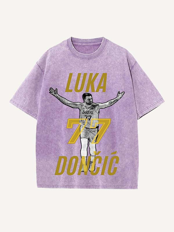 Luka Dončić Print Round Neck T-shirt
