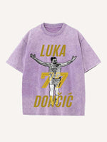 Luka Dončić Print Round Neck T-shirt